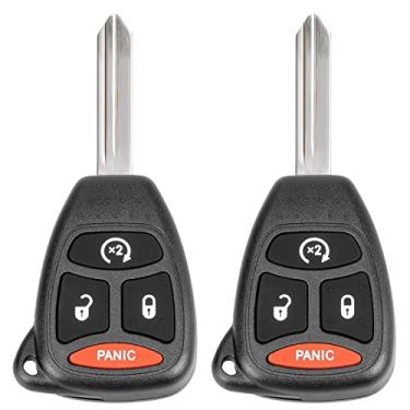 Imagem de NPAUTO Chave de substituição para chaveiro, serve para Dodge Ram 1500 2500 3500 2007-2009, Jeep Wrangler/Patriot/Compass, Chrysler Aspen, Durango e mais - chaveiro de carro com controle remoto de