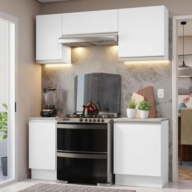 Imagem de Armário De Cozinha 180Cm Branco Glamy 12 Branco - MADESA