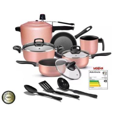 Imagem de Conjunto de Panelas Marpal Elegan 09 Rose com PP