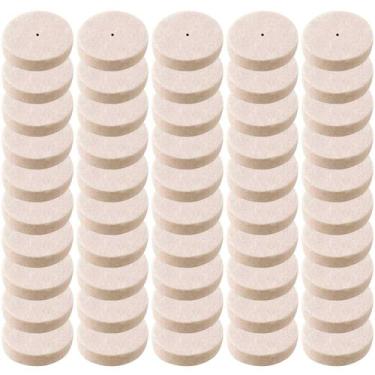 Imagem de Kit 50 Discos De Feltro 25Mm Para Polimento Micro Retíficas - Dremax