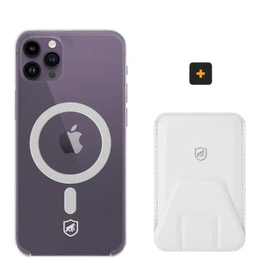 Imagem de Kit Magsafe - Capa case capinha e Carteira com Kickstand para iPhone 14 Pro Max - Gshield