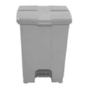 Imagem de Cesto C/ Pedal Plástico 30l Várias Cores Coleta Seletiva Jsn, Cinza