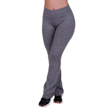 Imagem de Calça Flare Suplex Bailarina Cintura Alta Esporte Academia -c6 CALÇA F
