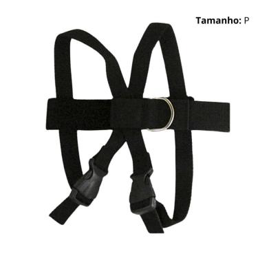 Imagem de Cinto De Segurança Pet Cachorro Cão Gato Pequeno Preto