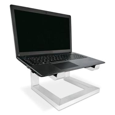Imagem de Suporte para Notebook Laptop Macbook Stand Dj em Aço - Branco