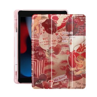 Imagem de Idocolors Capa para iPad de 11 polegadas (chip A16) 2025 geração 11ª/iPad 11 polegadas 2022 10ª geração, suporte de lápis embutido com capa traseira de TPU macio à prova de choque, despertar/hibernar