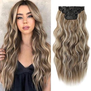 Imagem de Extensões de cabelo REECHO HE001 Natural Sintético 50cm 200g