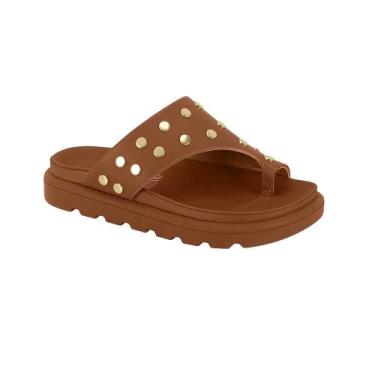 Imagem de Sandalia vizzano de dedo ref 6510.117.7286 feminino, Marrom, 35