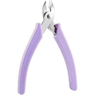 Imagem de Alicate de unhas de manicure, removedor profissional de acessórios de pedras preciosas e pinças de corte de fio para arte de unhas, cortador de pedras de strass, tesouras de corrente