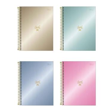 Imagem de Caderno colegial 10x1 160fls West Village Metalizado Tilibra