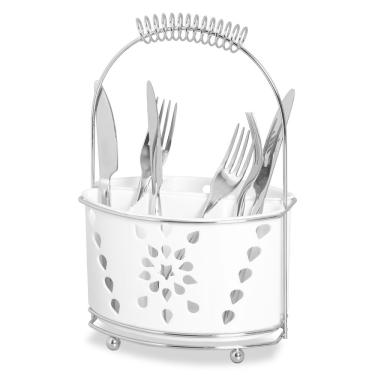 Imagem de Escorredor de Talheres Aço Cromado 30 Peças - Decorado