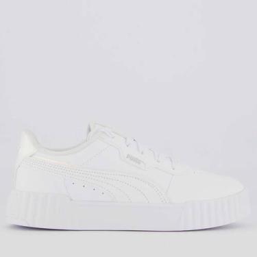 Imagem de Tênis Puma Carina 3.0 Holo 2.0 PS Infantil Branco, 31