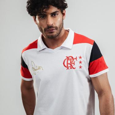 Imagem de Camisa Flamengo Júnior Retrô 1992 Branca Masculina-Masculino