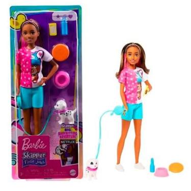 Imagem de Boneca Barbie Skipper Babá De Cachorro - Mattel HKD77