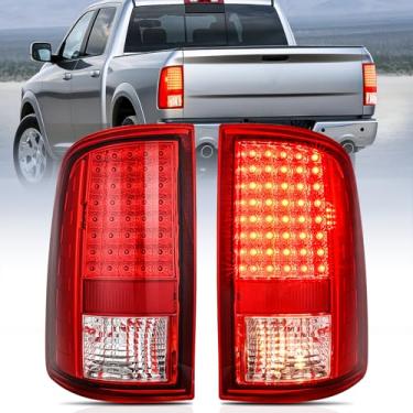 Imagem de Nilight Conjunto de lanterna traseira compatível com Dodge Ram 1500 2010 2012 2013 2014 2015 2016 2017 2018 Ram 1500 2010-2018 Ram 2500 3500 lâmpadas de freio traseiras incandescentes
