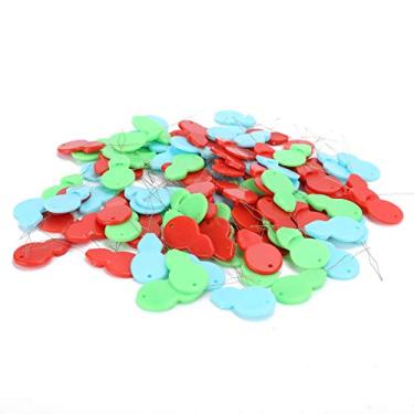 Imagem de Zerodis 100 PCS Agulha Threader Threaders DIY Agulha Cabaça Em Forma de Ponto Cruz Artesanato Tricô Quilting Ferramenta para Rosqueamento Com Mão e Máquina 100 PCS Plástico