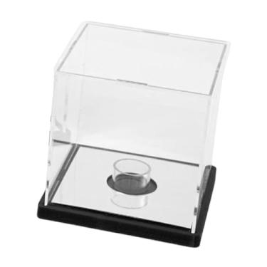 Imagem de simhoa Caixa de acrílico para exibição de beisebol, caixa de exposição para presentes de dia dos pais, cubo para lembranças, de armazenamento para quarto