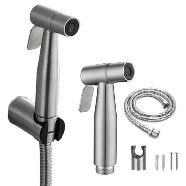 Imagem de Ducha Higienica Chuveirinho Banheiro Box Lavabo Mangueira Flexivel Higiene Limpeza Acessorio Suporte Resistente