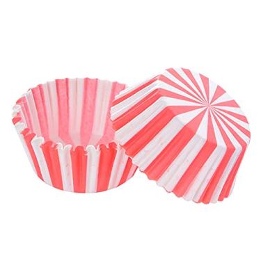 Imagem de 100PCS Apoio de Papel para Bolo Impressão com Tinta Soja Grau Alimentar à Prova Óleo e Calor Antiderrapante Fácil Desmoldar Sem Poluição Cheiro Estran