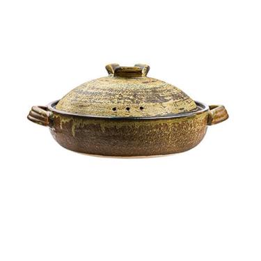 Imagem de LLXYZJR Panela quente de cerâmica, caçarola, panela de barro para cozinhar, panela de remédio de alta temperatura, panela de barro para cozinhar, panela para ensopado, sopa, vapor (tamanho: 1000 ml)