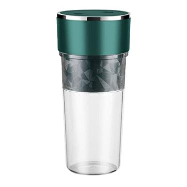 Imagem de Copo de Liquidificador Smoothie Frutas Mixer Portátil USB Recarregável Lavável 400ML e Vegetais Mistura Rápida Fácil Limpar - Prático Mistouch