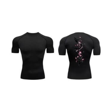 Imagem de Camiseta De Compressão Masculina De Secagem Rápida Com Estampa De Drag