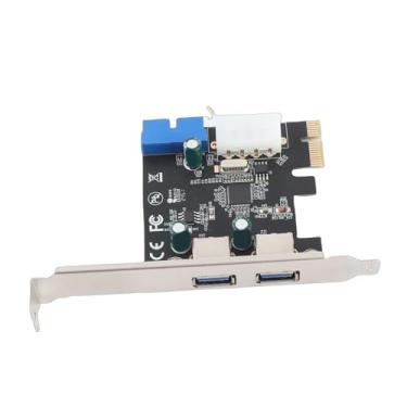 Imagem de aqxreight Placa de Expansão USB3.0 2 Portas 19 Pinos 4P PCIE para Placa de Expansão USB3.0 Adaptador de Controladora de Dados 5GB / S 2 Este e Cartão 3 Velocidade de Expansão 3 USB Atingem Expansão .0