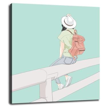 Imagem de Impressão em tela Zen 912 Lotus Concept Poster arte de parede para casa 1 peça decorações com moldura 25.4 cm x 20.3 cm