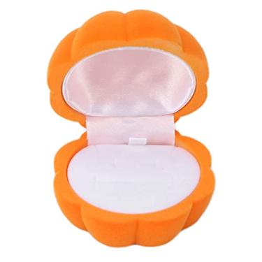 Imagem de KIMISS Caixa de Presente de Joias para Brincos e Pingentes – Caixa de Armazenamento de Joias Com Design de Abóbora Laranja Exclusiva para o Dia Dos Namorados, Dia das Mães, Aniversários e Aniversários