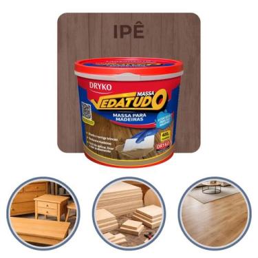 Imagem de Dryko Massa Para Madeira Vedatudo Ipê 400g Calafetação Reparo de Trinc