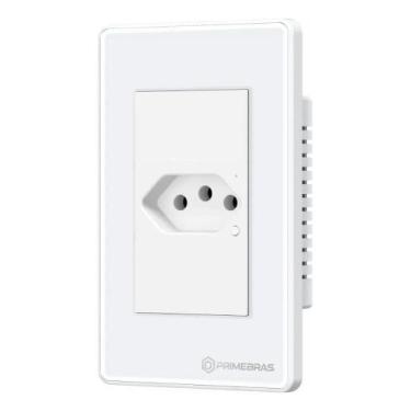 Imagem de Tomada Inteligente Wifi Primebras 1 Canal Cor Branco