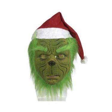 Imagem de Máscara Christmas Grinch Latex Full Face Cover Halloween - yiweisai
