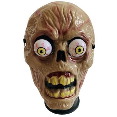 Imagem de Fantasia de festa com capa facial de PVC Mask Horror Eyeball Zombies -