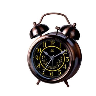 Imagem de Despertador Retro Twin Bell Luminous Dial Metal 12,4 cm - yiweisai