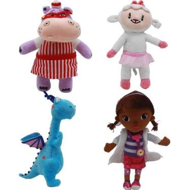Imagem de Conjunto de bonecas de pelúcia McStuffins Muffin Gril Dinosaur Hippo S