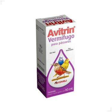 Imagem de Avitrin Vermífugo para pássaros 10ml Medidas:10ml - Covelin, 10ml