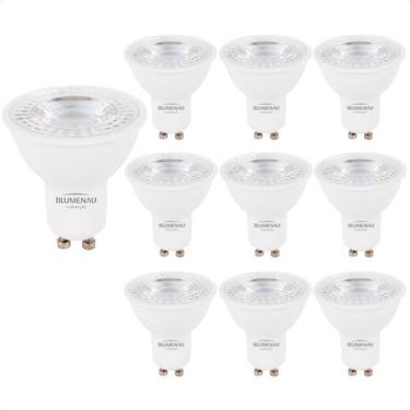 Imagem de Kit 10 Lâmpada Led Dicroica Mr16 TDL 7W Blumenau GU10 Bivolt - Blumena