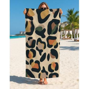 Imagem de Toalha Banho E Praia Estampa Abstrata Moderna Macia Confort - Use Thuc