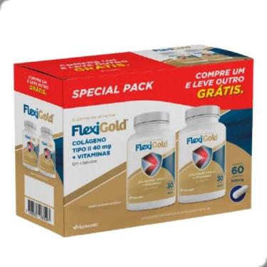 Imagem de Flexigold Special Pack Colageno Tipo 2 e Vitaminas 60 Capsulas Herbame