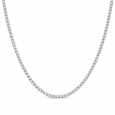 Imagem de Correntinha Prata Masculina 60cm Cordão Pescoço Elegante Fina Luxo Alt