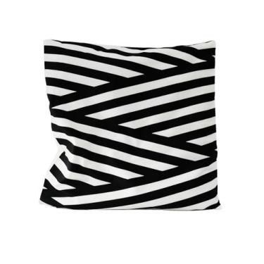 Imagem de Capa de almofada estampa geométrica em  tecido 100% poliéster 44x44cm 