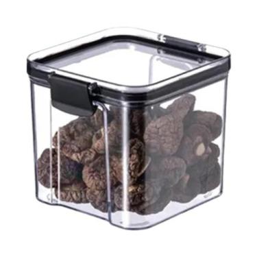 Imagem de Pote De Armazenamento Plástico Hermético, Container Selado Para Grãos 