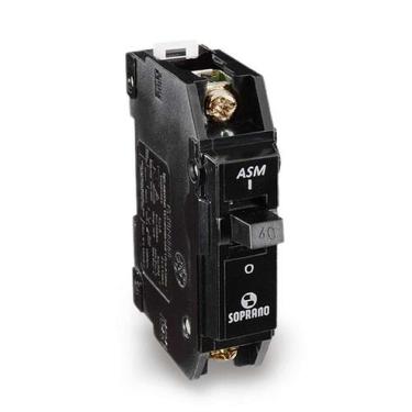 Imagem de Disjuntor Disjuntor Preto 1 X 40A para Proteção de Instalação Elétrica com Padrão NEMA e Trilho DIN 35MM Soprano