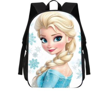 Imagem de Mochila Estojo Lancheira Escolar Princesa Castelo de Gelo - Genérica, 