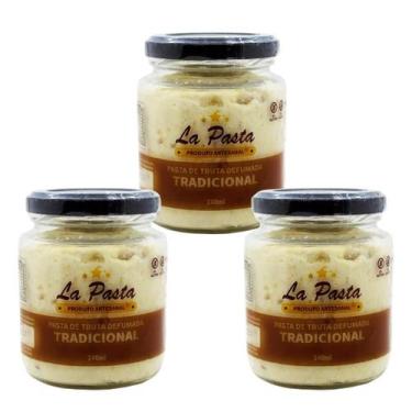 Imagem de Pasta de truta defumada tradicional pote 240ml la pasta - kit 3 unidad