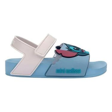 Imagem de Mini Melissa Flowing Sandalia + Stitch Bb -, Azul, Branco, 22