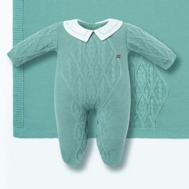 Imagem de Saída de Maternidade Menino Macacão + Manta Verde - Hug, RN, Verde