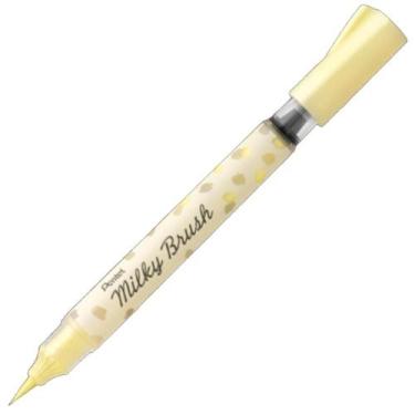 Imagem de Caneta Milky Brush Pentel, AMARELO PASTEL