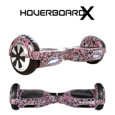 Imagem de Skate Eletrico 6,5 Caveira Mexicana Roxa HoverboardX Smart