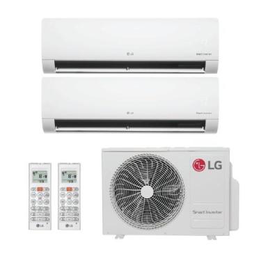 Imagem de Ar Condicionado Bi Split Inverter LG 18.000 Btus (Hi Wall 9.000 + Hi W